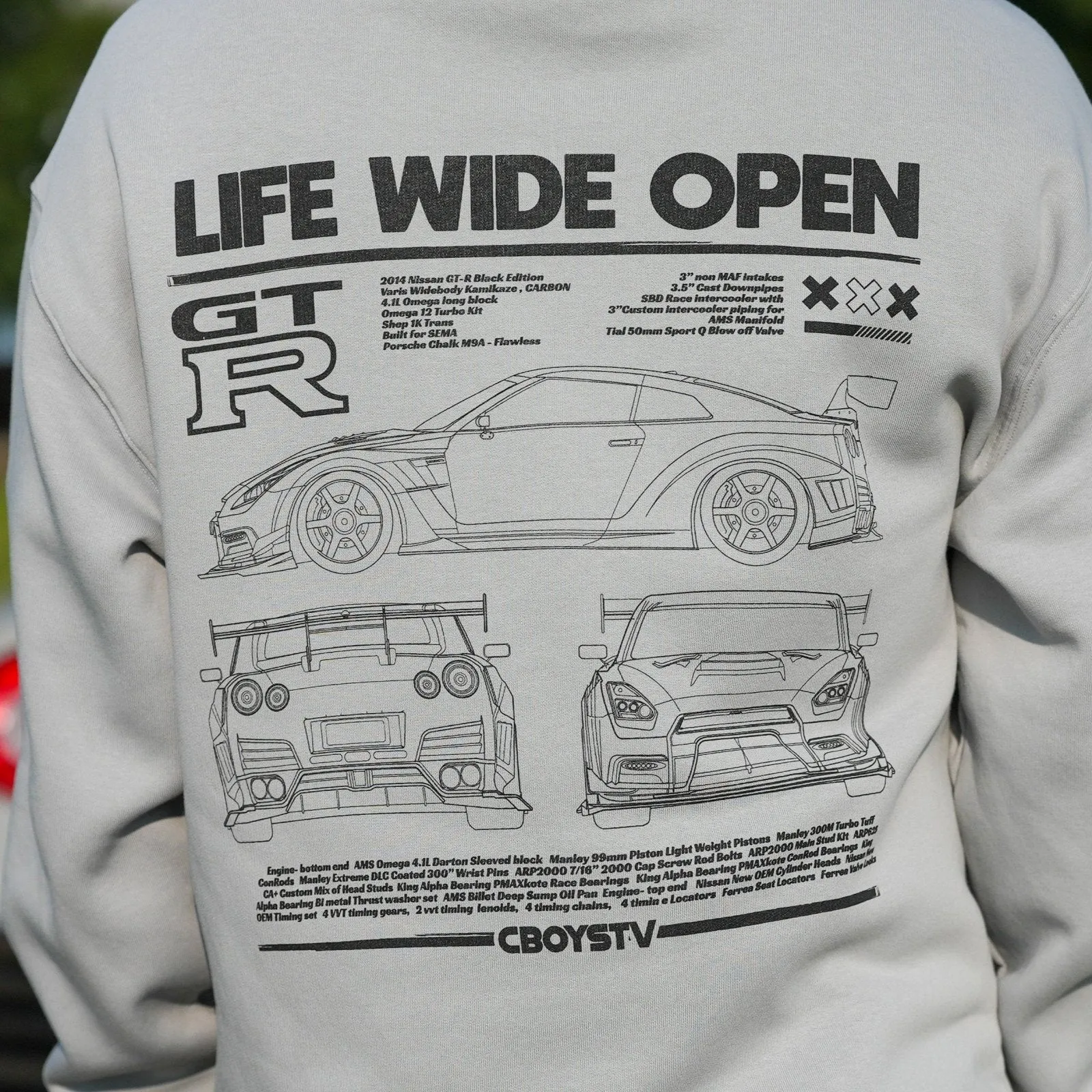 Performance GTR Tech Spec Hoodie with Enhanced Features