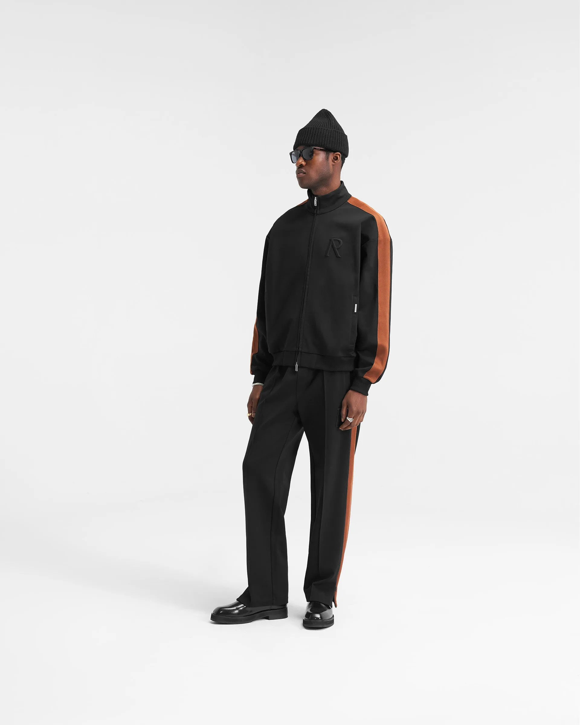 Initial Tracksuit Jacket - Black