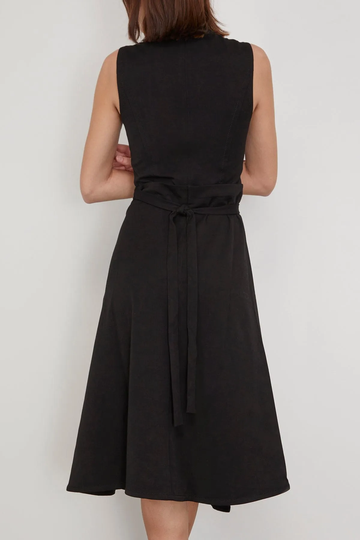 Ivy Wrap Dress in Black