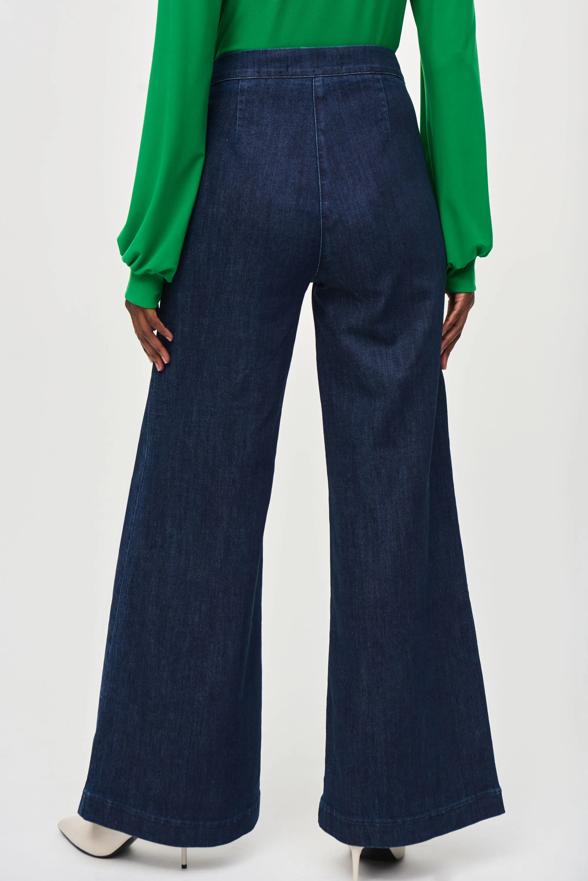 Joseph Ribkoff - 243900 Wide Leg Button Jean