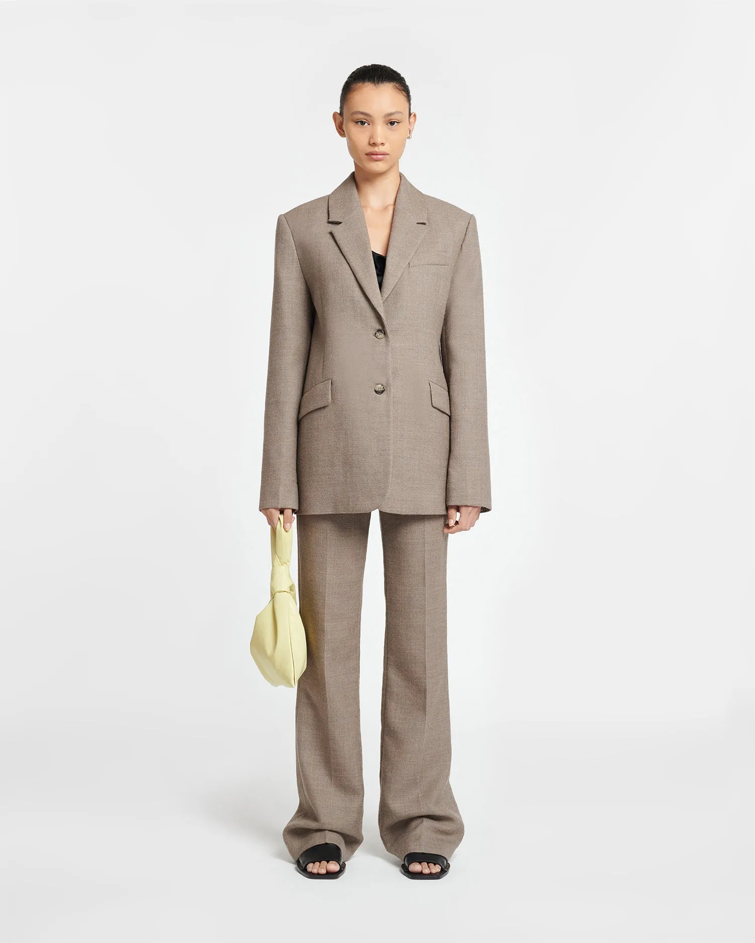 Karo - Heritage Wool Blazer - Latte