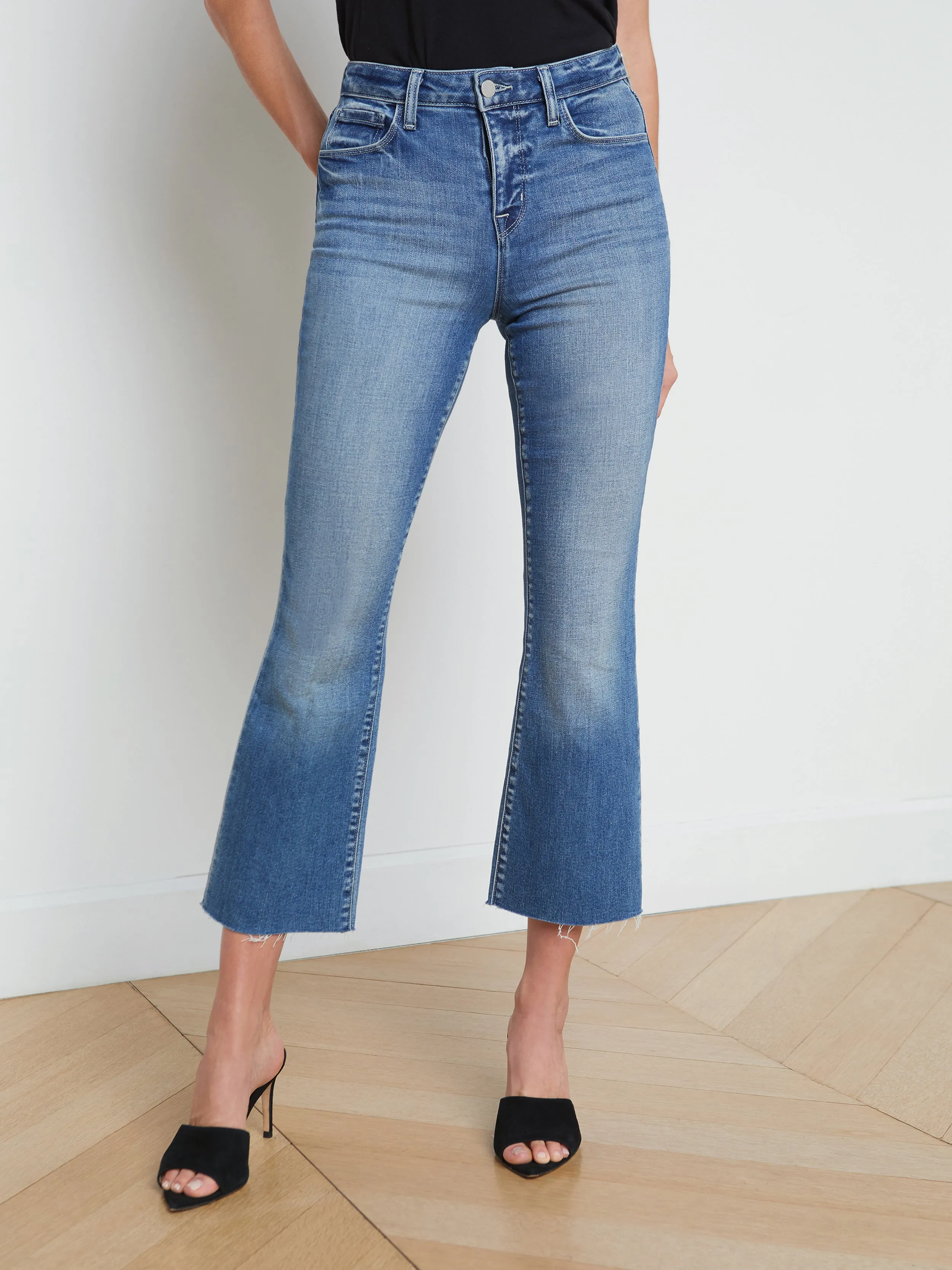 Kendra Cropped Flare Jean