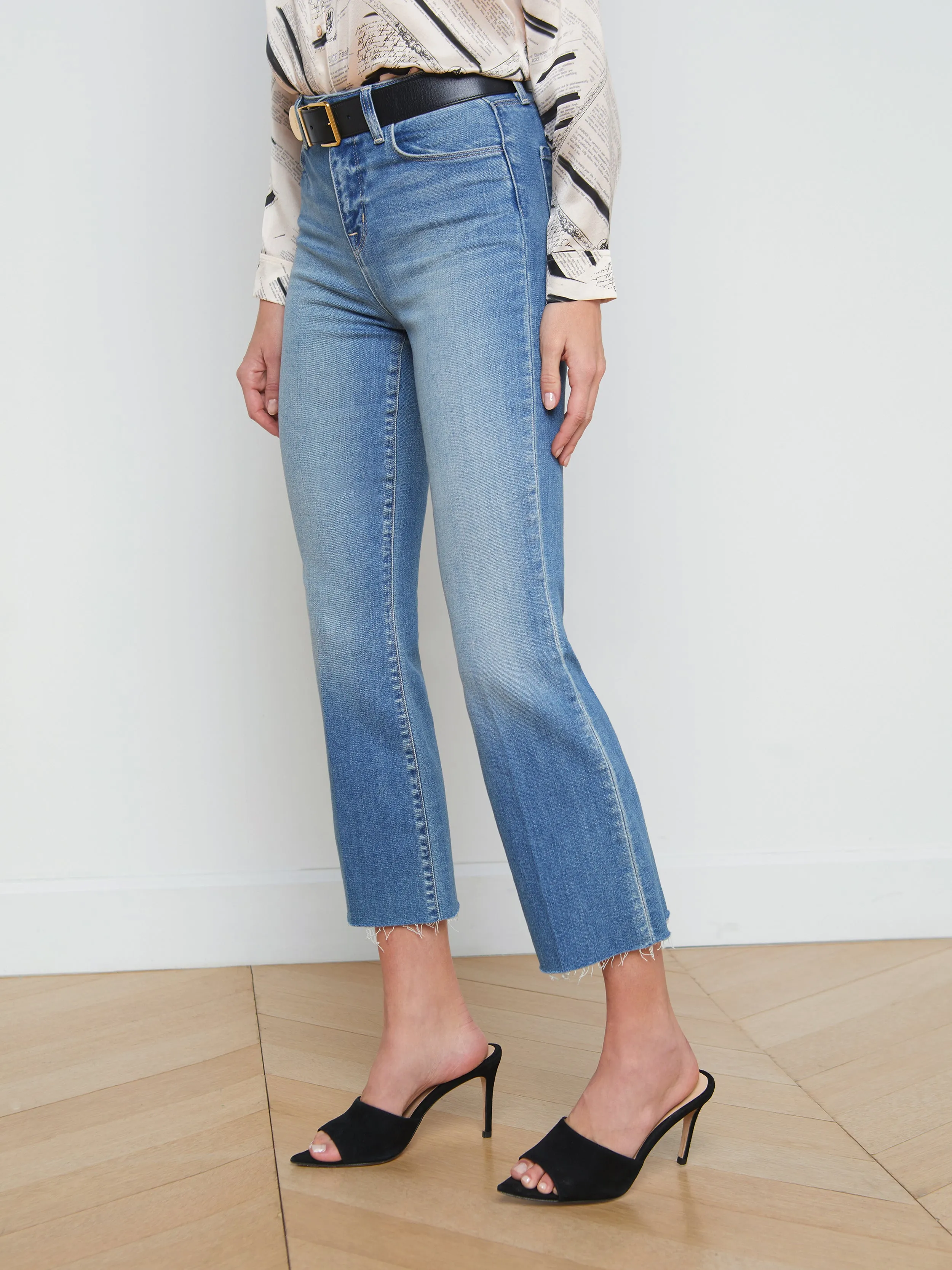 Kendra Cropped Flare Jean