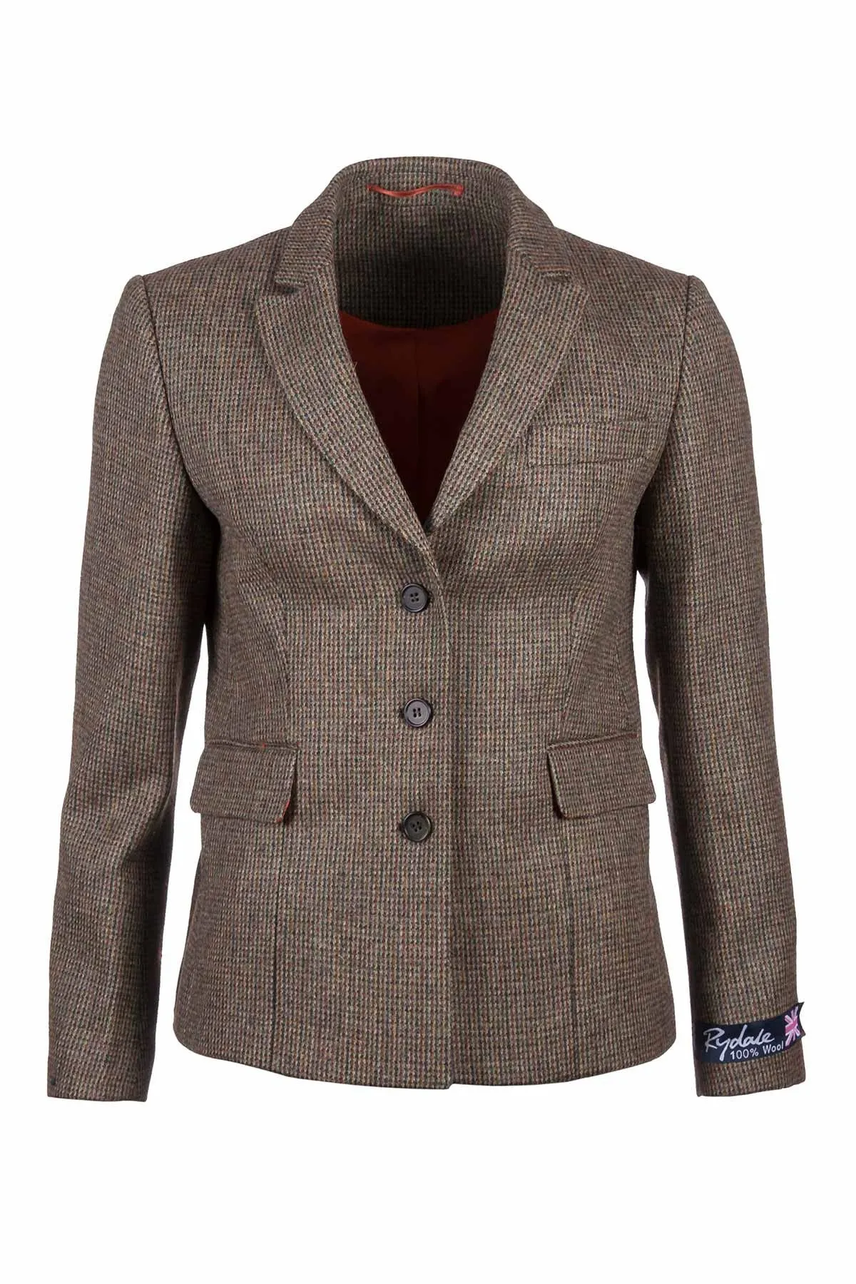 Ladies Short Fitted Tweed Jacket Blazer