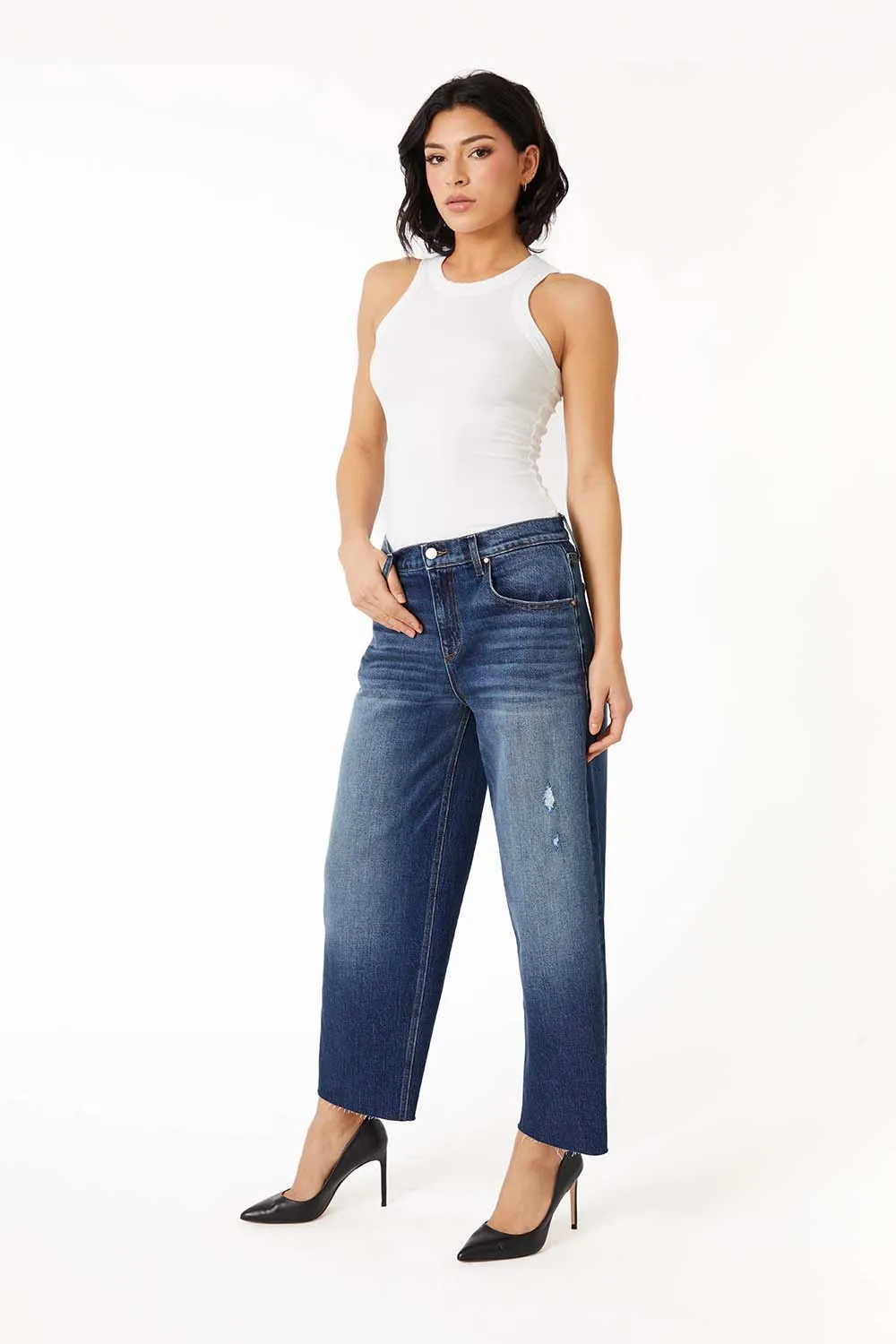 Luna Barrel Leg Jean