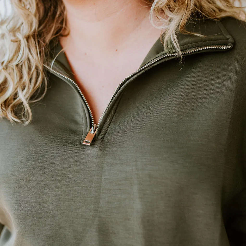 Mailyn Mockneck Half Zip Pullover