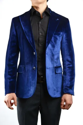 Mayfair Solid Iridescent Velvet Blazer