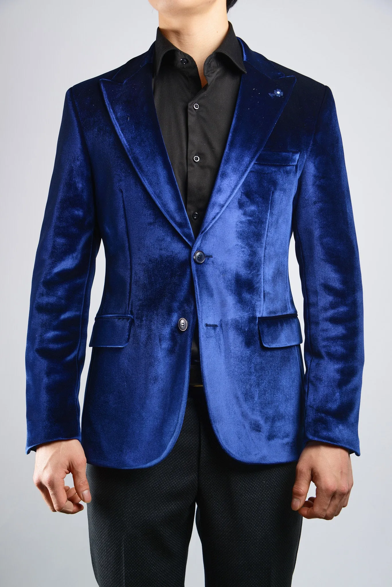 Mayfair Solid Iridescent Velvet Blazer