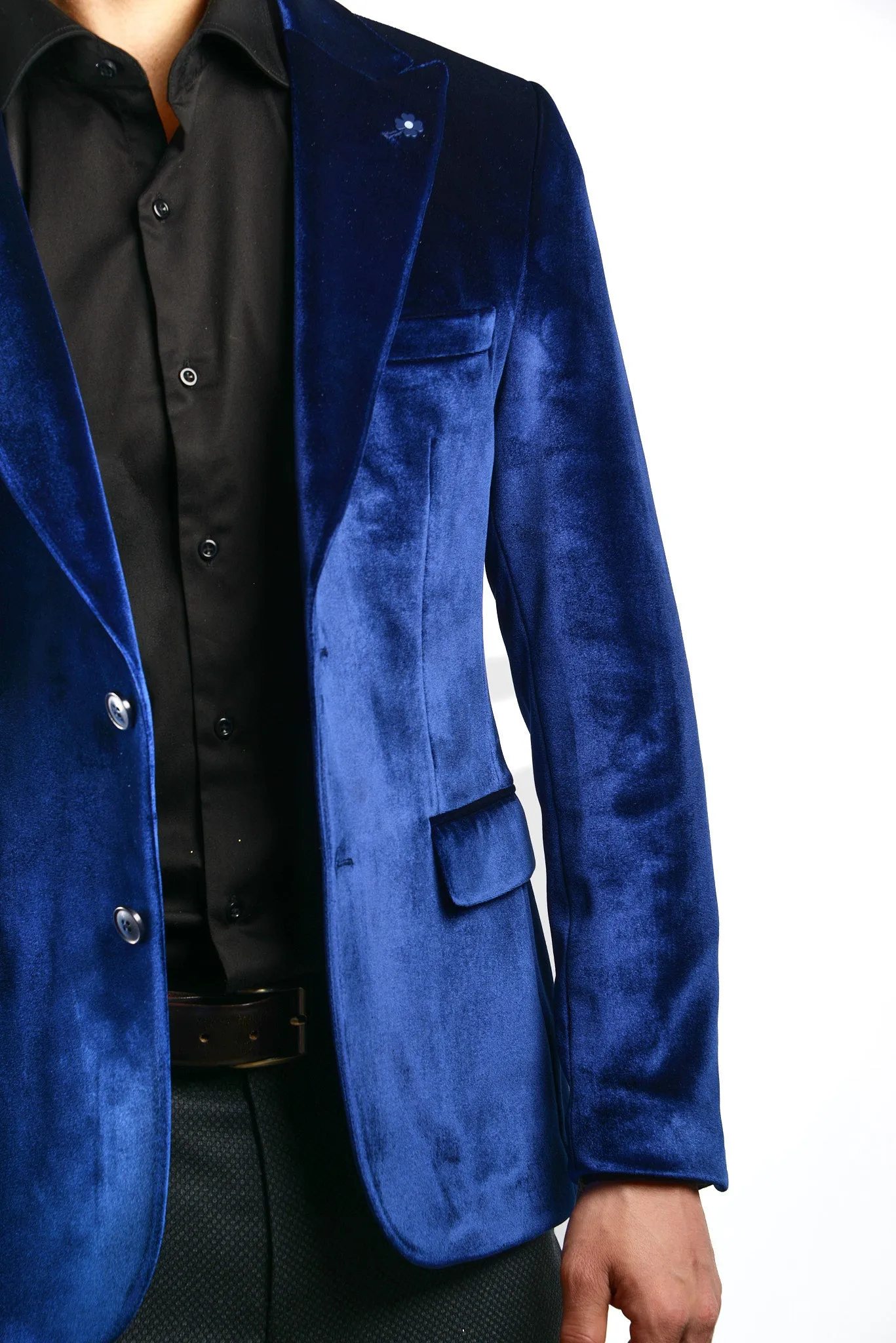 Mayfair Solid Iridescent Velvet Blazer