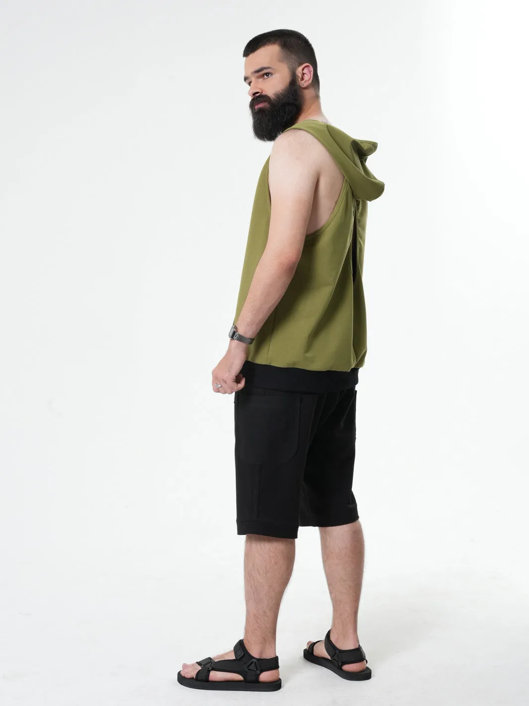 Mens Sleeveless Hoodie