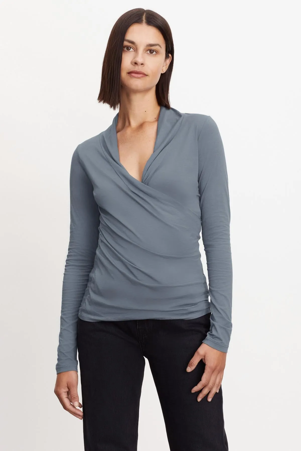 MERI WRAP FRONT FITTED TOP