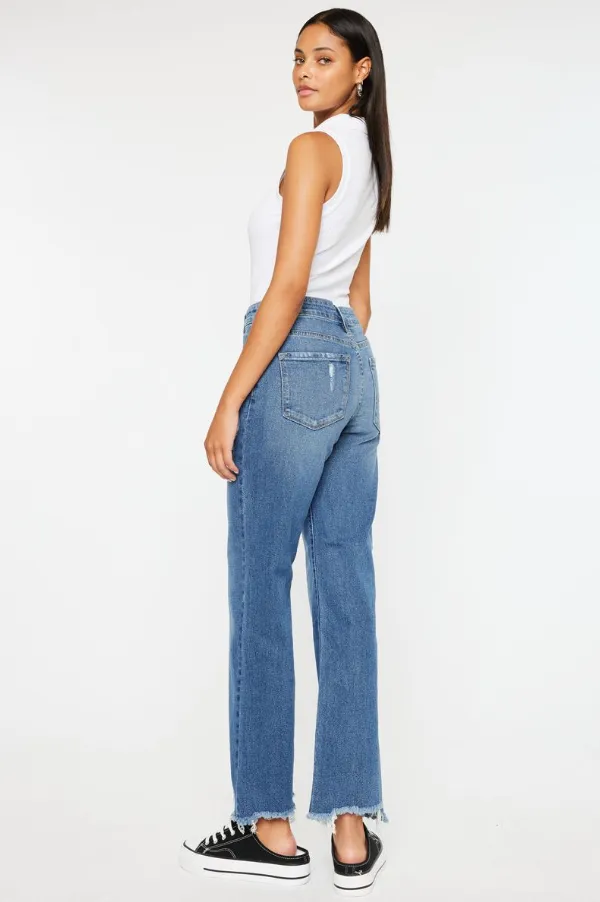 'Midnight Shade' Slim Wide Leg Jean