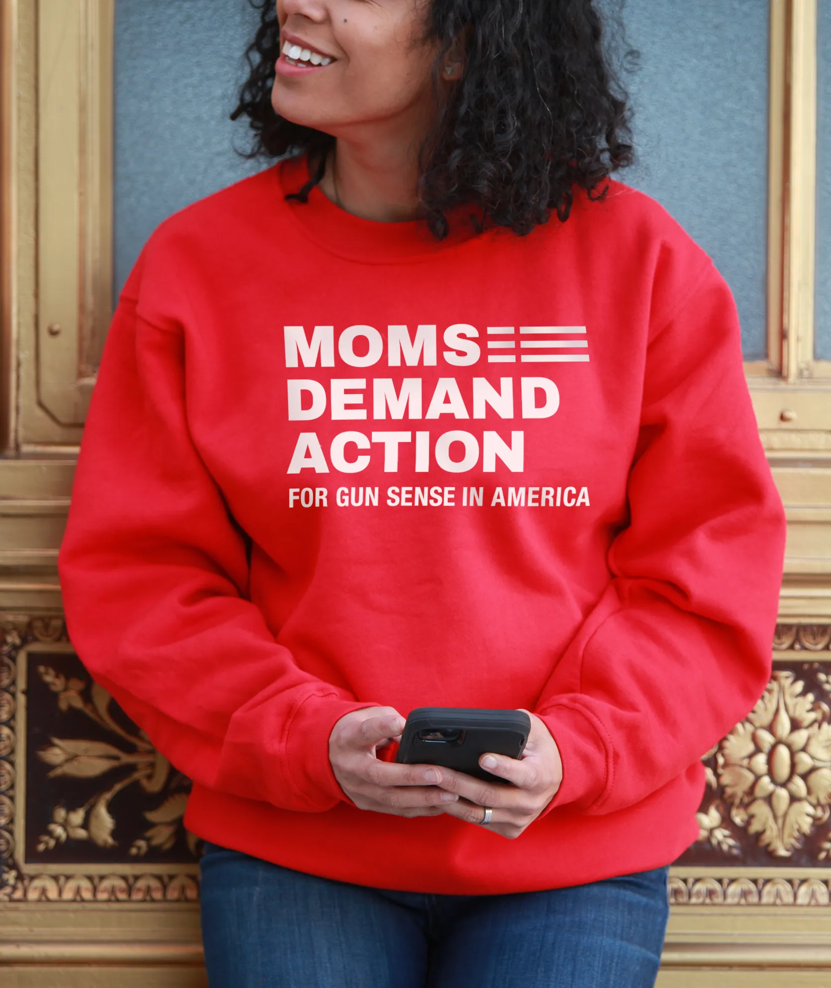 Moms Logo Pullover Sweatshirt