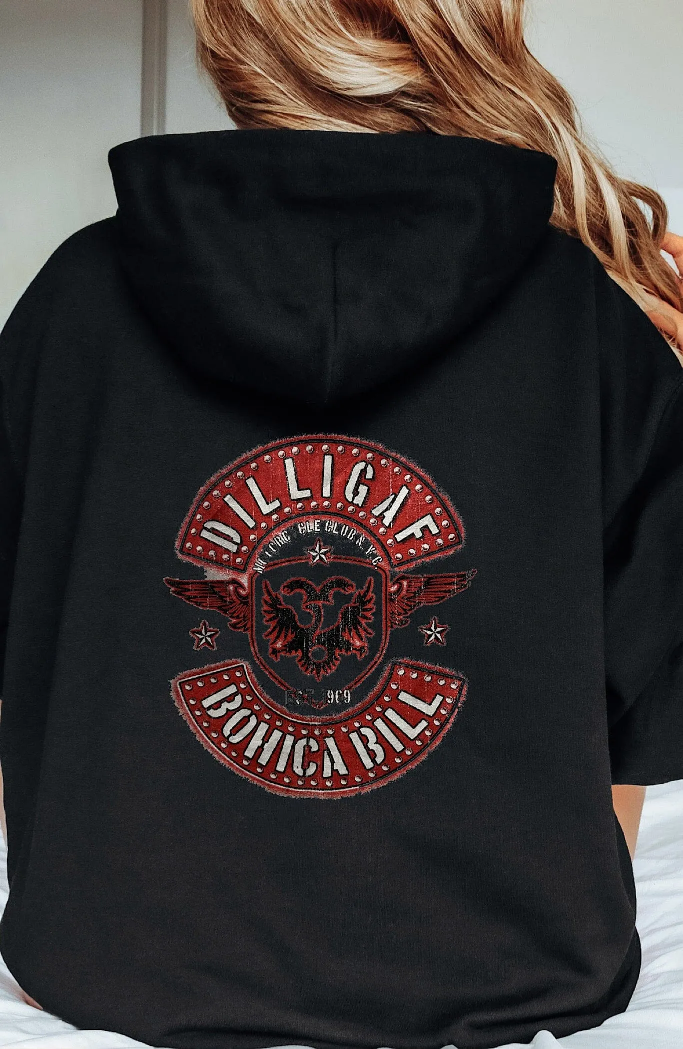 Motorcycle Club Pullover Hoodie