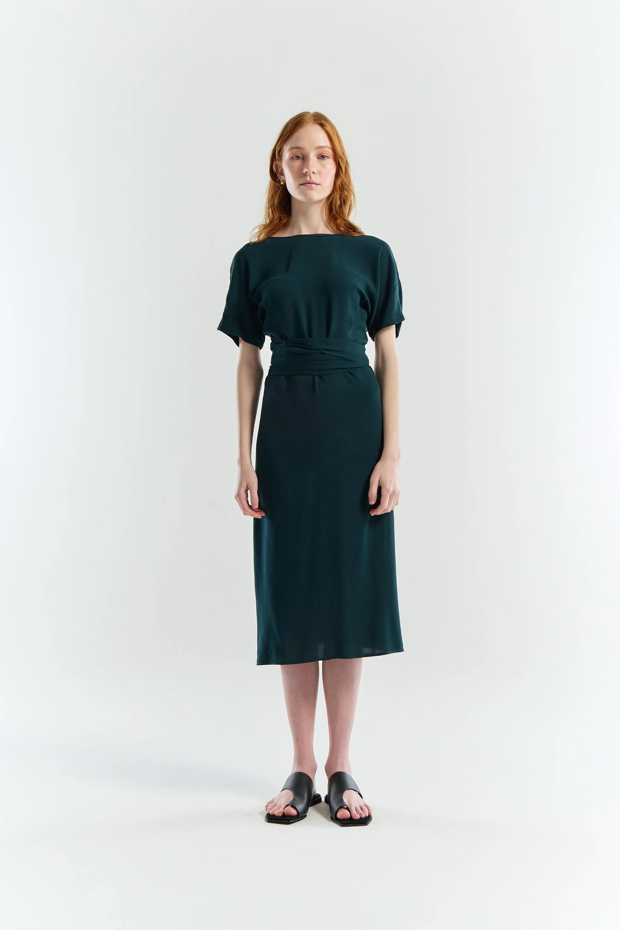 Multi Wrap Dress | Emerald