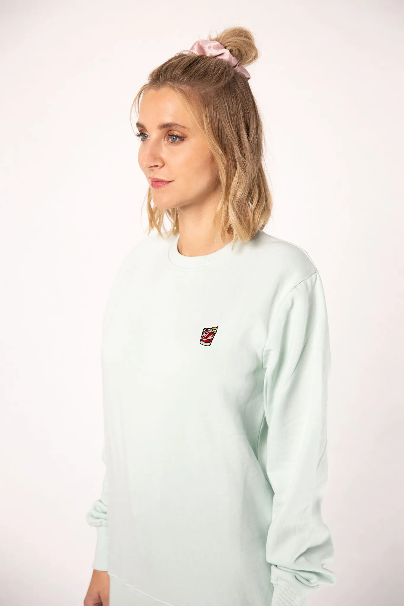 Negroni | Bestickter Bio-Baumwoll Frauen Pullover