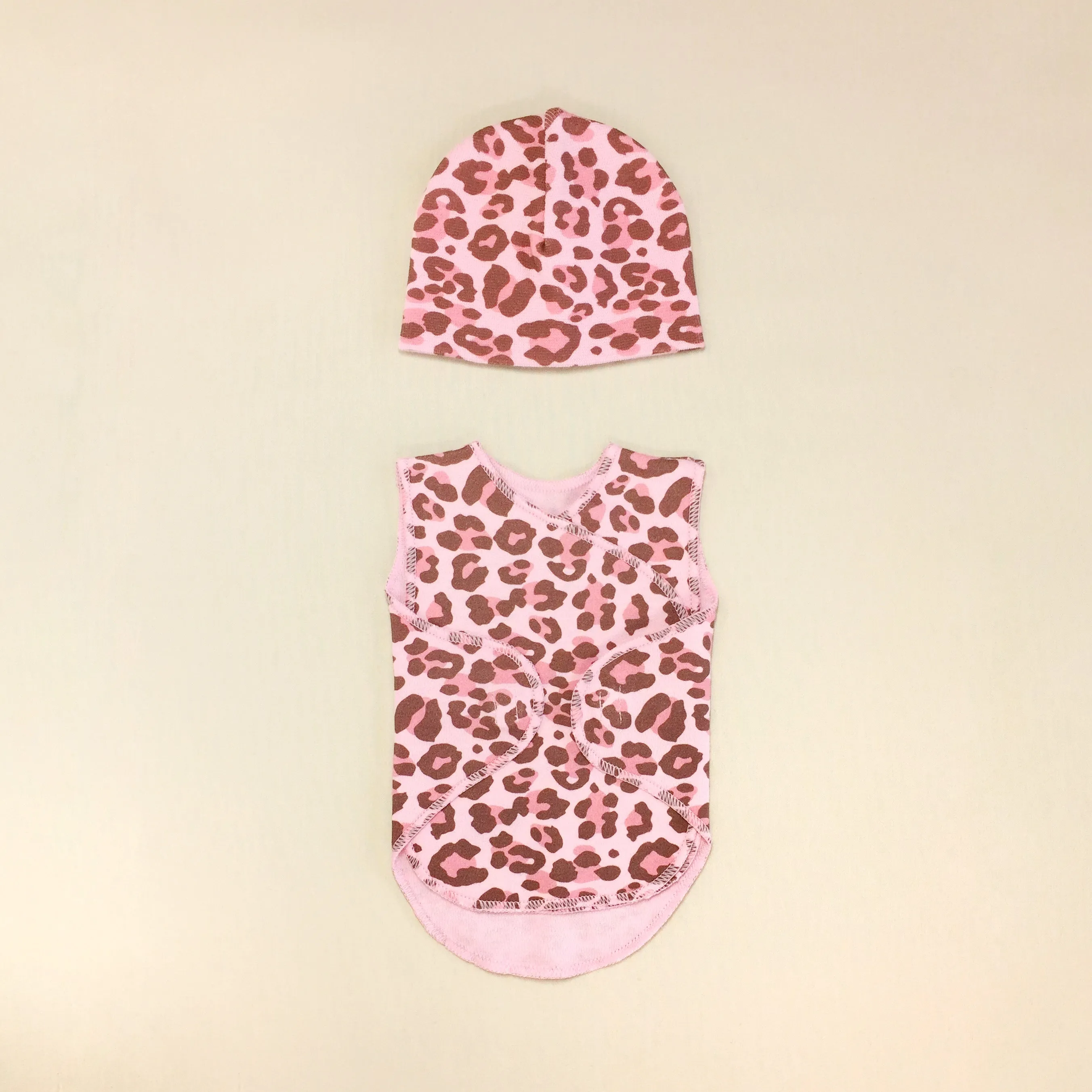 NICU Friendly Wrap Set Leopard