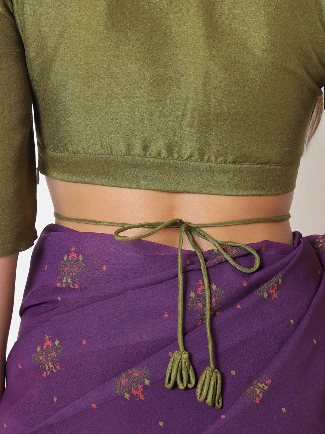 Pakeezah Olive Blouse