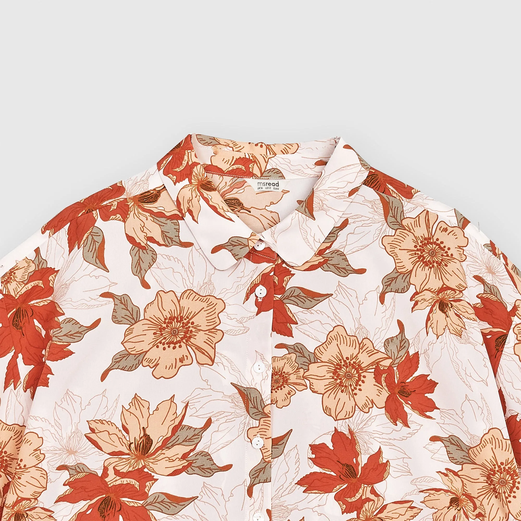 Printed Collared Boxy Shirt