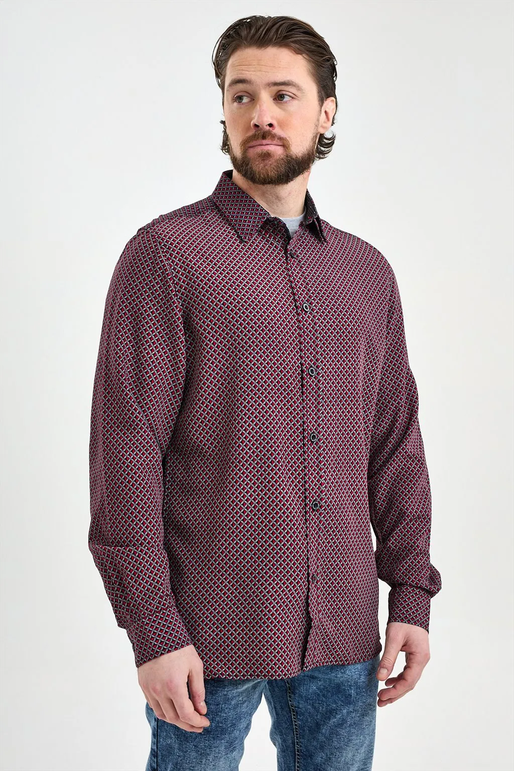 Printed Long Sleeve Shirt