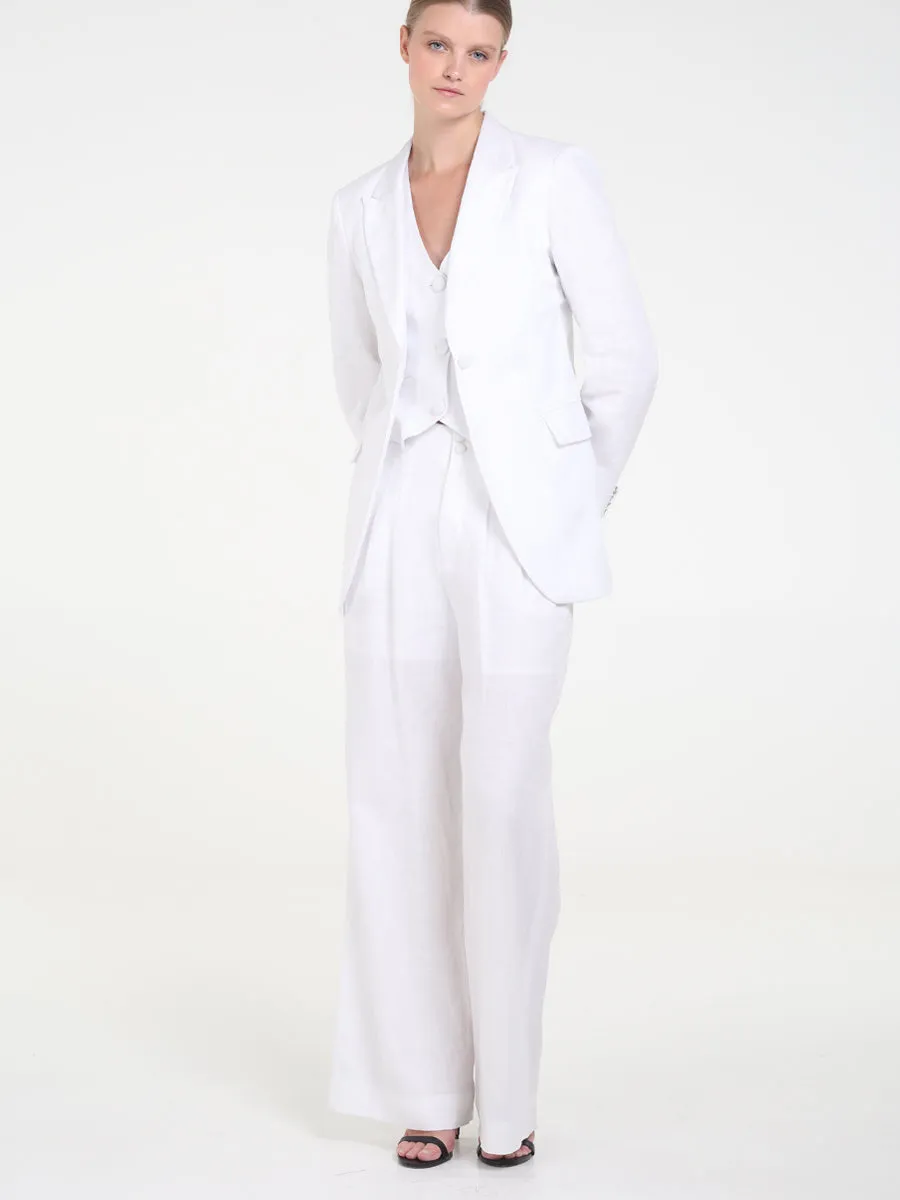 RAQUEL OROZCO Victoria Blazer - White