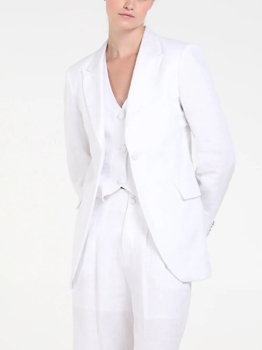 RAQUEL OROZCO Victoria Blazer - White