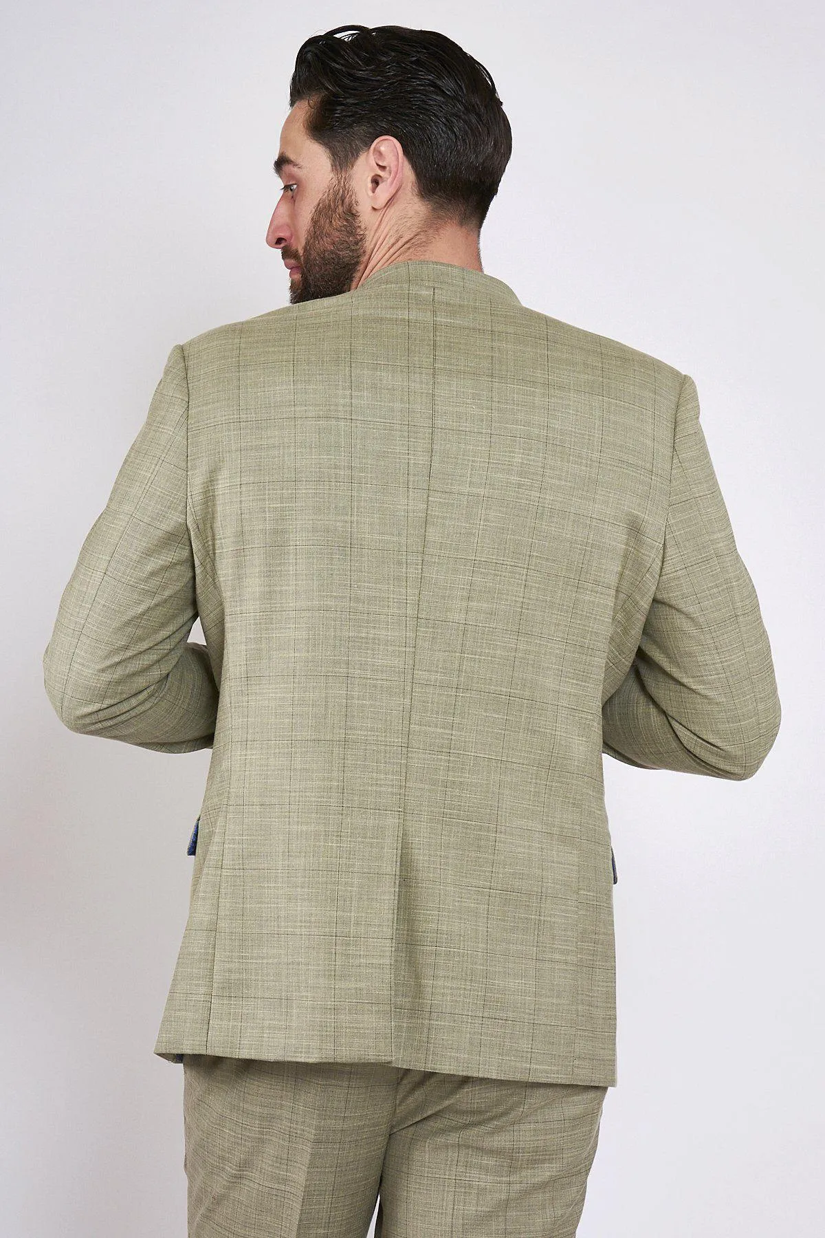 SID - Mustard Beige Check Blazer