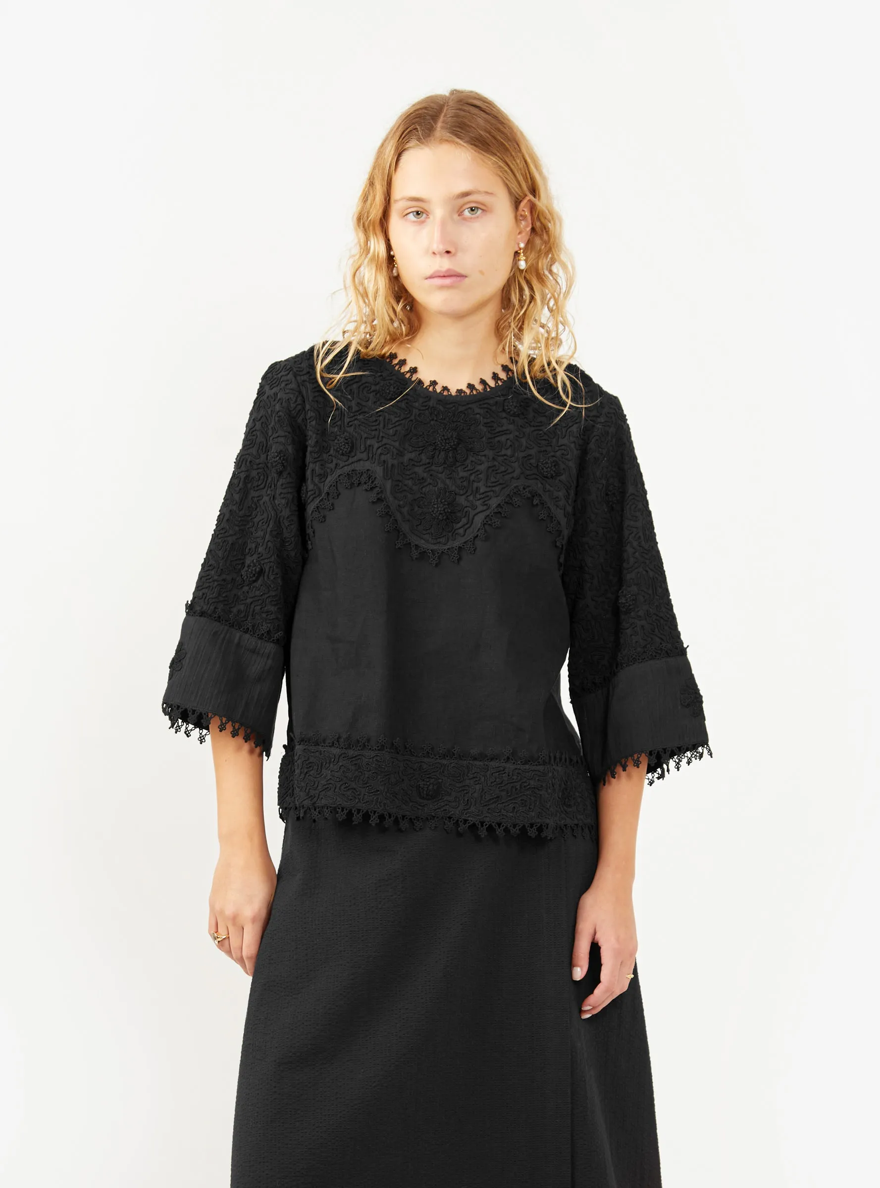 Sunflower Blouse Black