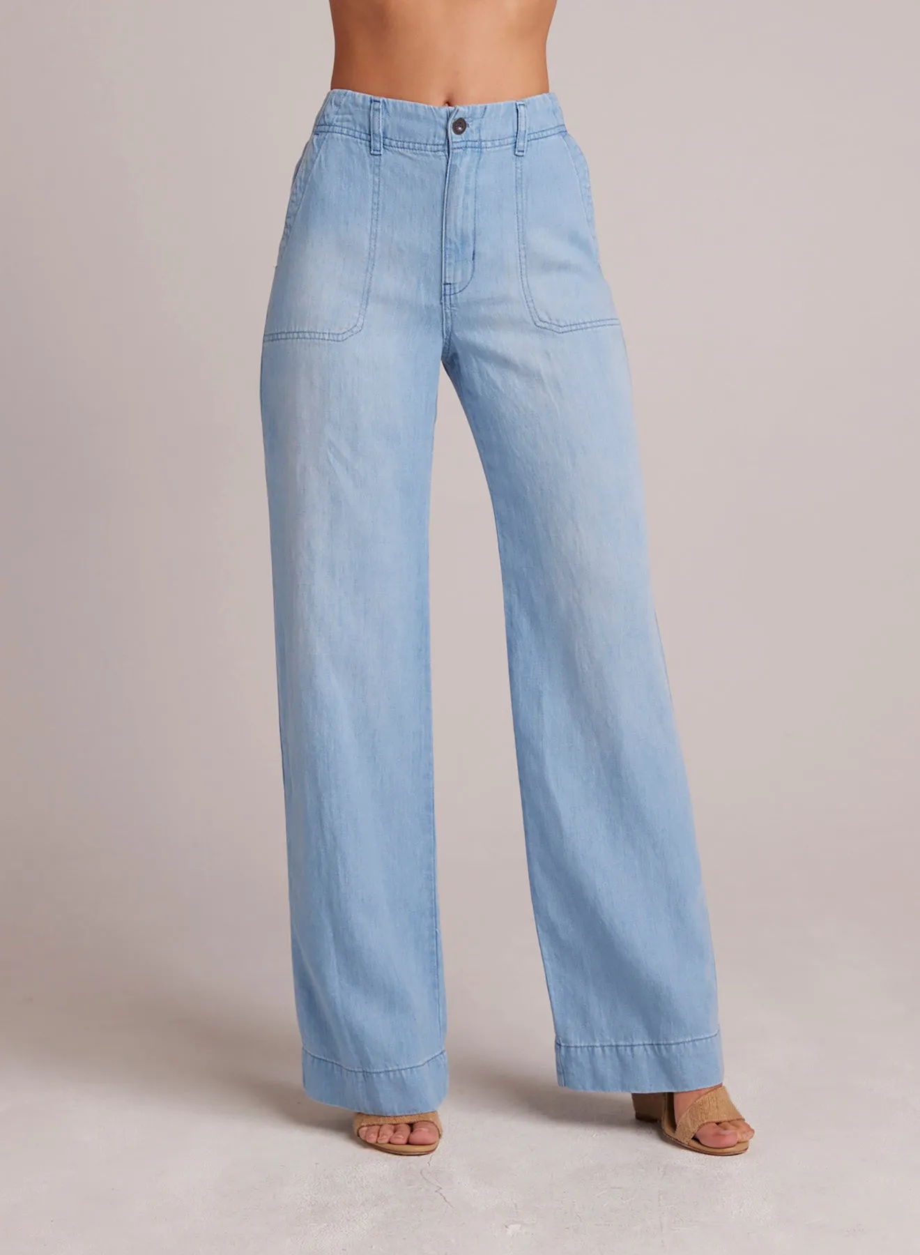 Taylor Utility Wide Leg Jean - Coastal Wash