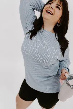 VACAY Graphic Ribbed Pullover