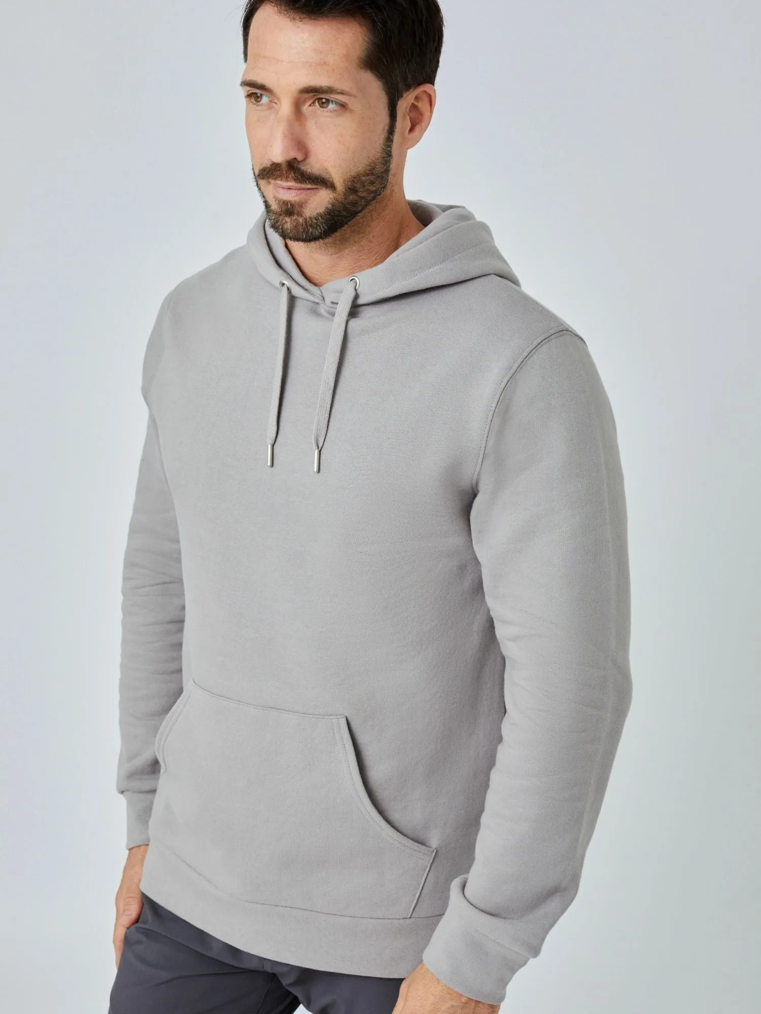 Vintage Grey Pullover Hoodie