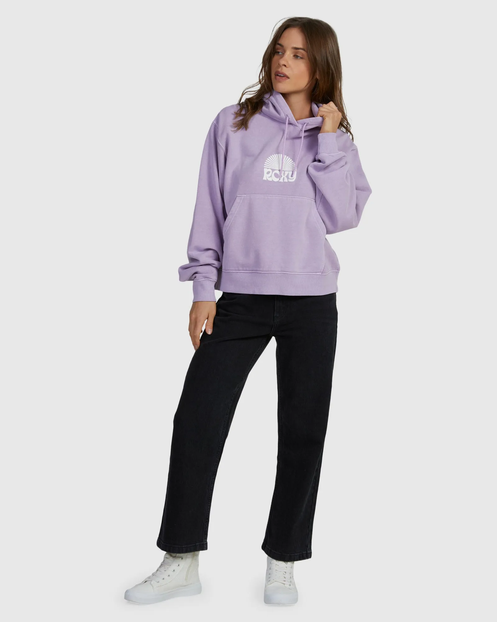 Womens First Day Oversized Pullover Hoodie