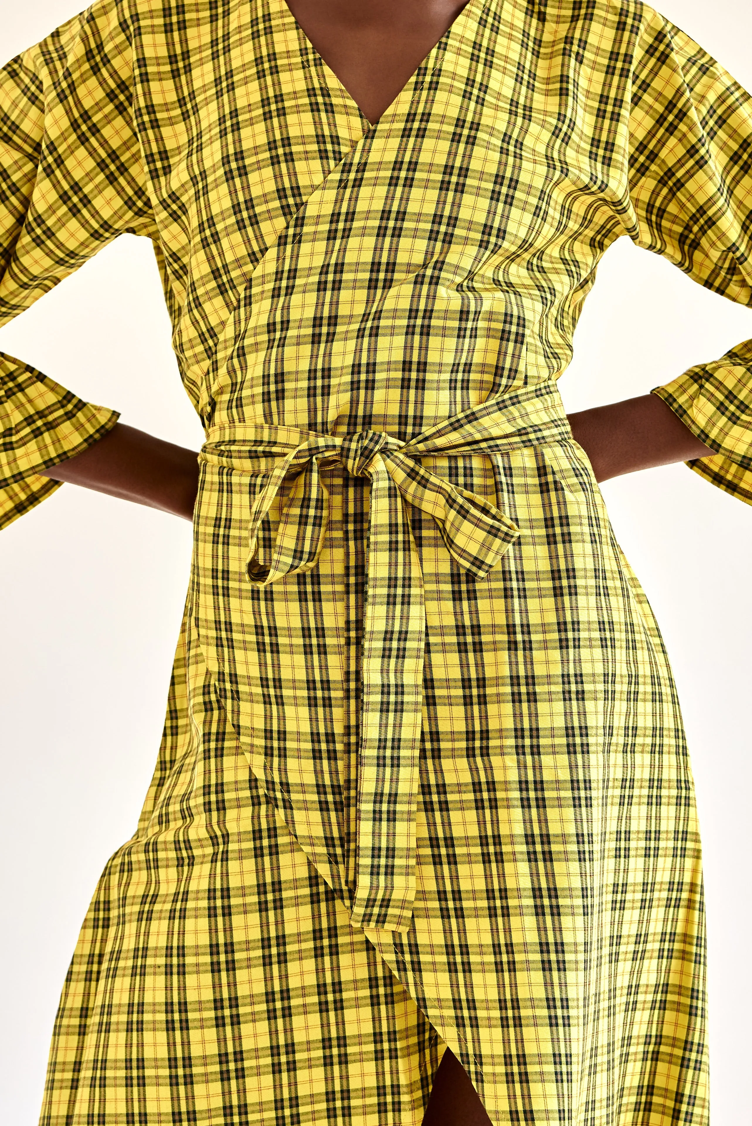 Wrap Dress Yellow