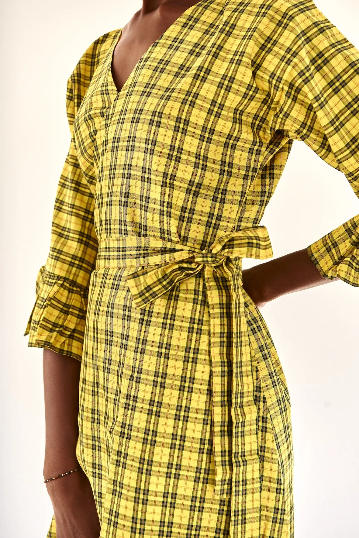 Wrap Dress Yellow